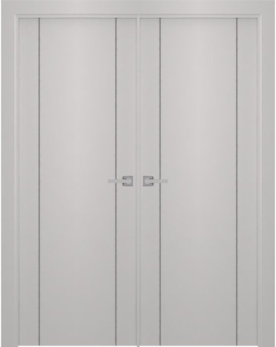 Prefinished Smart Pro 2U Polar White Modern Interior Double Door