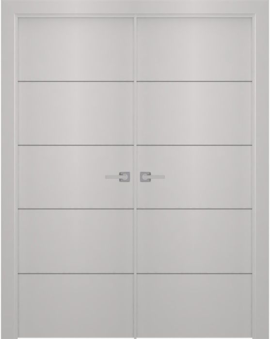 Prefinished Smart Pro 4H Polar White Modern Interior Double Door