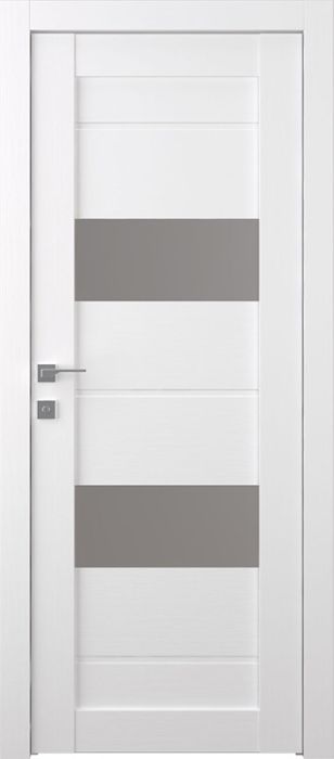 Prefinished Vita Vetro Bianco Noble Modern Interior Single Door