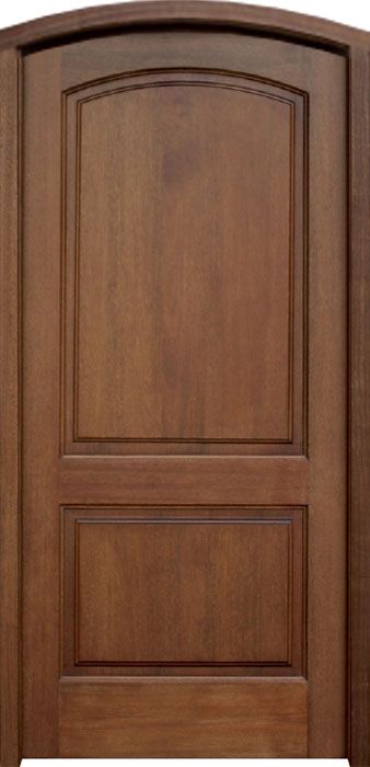 80" Mahogany Belle Meade Single Door/Arch Top