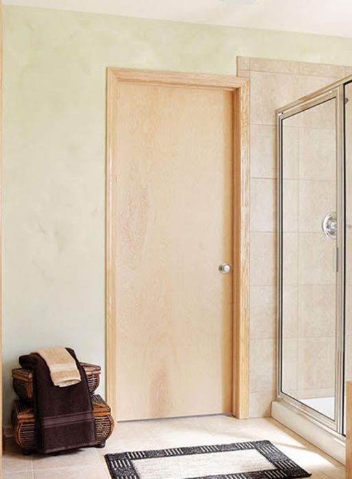 80" Fire Rated Solid Particle Core Birch Flush Single Door|1-3/4" Thick