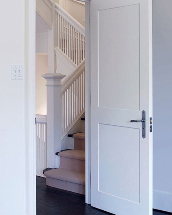 84" 20 min Fire Rated Primed 2 Panel Shaker 10" BR Interior Door, 1-3/4 Thick PRI8402BR20M