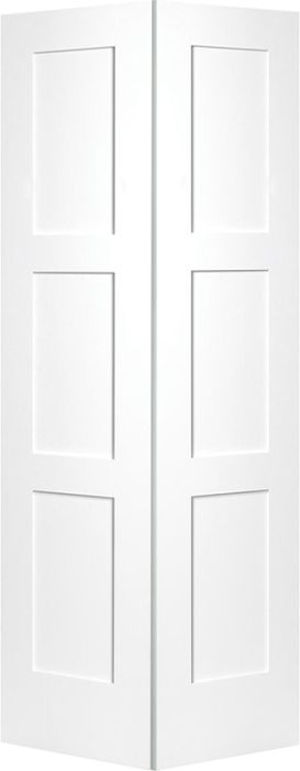 80" Birkdale Shaker Hollow Core Smooth Bifold 2 Door
