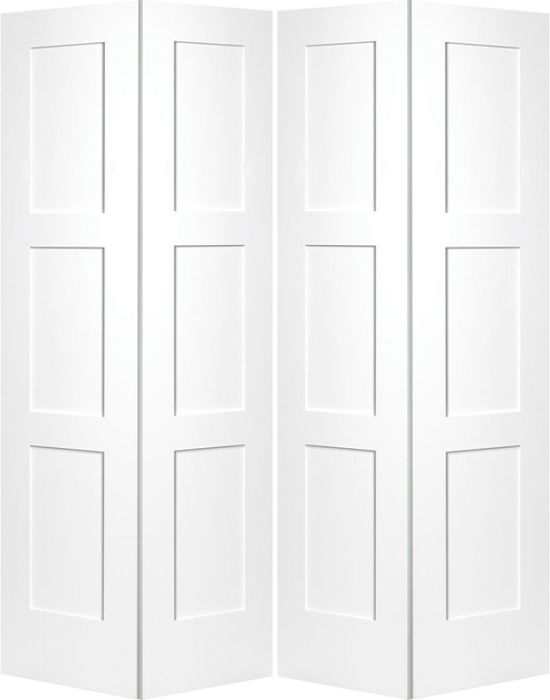 96" Birkdale Shaker Hollow Core Smooth Bifold 4 Door