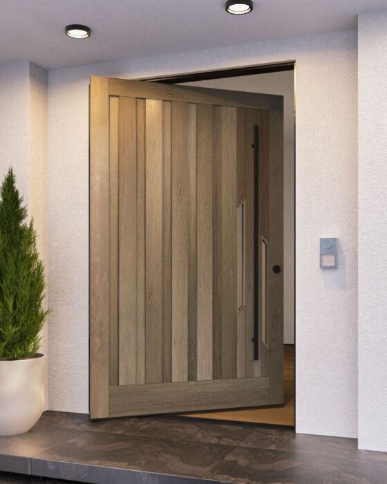 Bisecta Artistic Lite Shaker Contemporary Modern Pivot Door| BISECTA