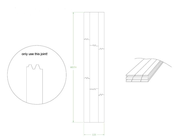 Mahogany (Meranti) Rail 13.5x2.25x98 for 2-1/4 Doors