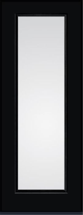 96 Clear Full Lite Smooth Fiberglass Single Door , WBD Impact