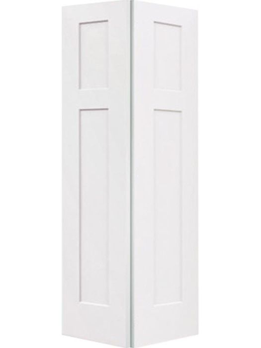 80" Craftsman III Shaker Hollow Core Smooth Bifold 2 Door