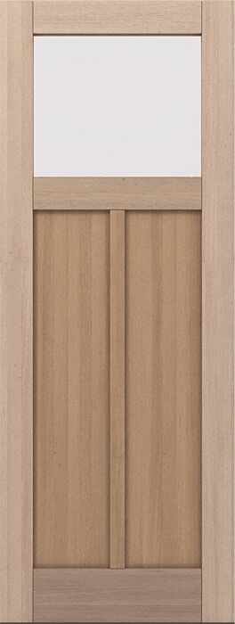 CRF-P2G1 | 96"  | Mahogany Wood Top View 1-3/4" Exterior Single Door - DIY RTA Kit