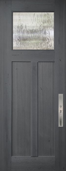 36" x 96" Craftsman 1 Lite 2 Panel Mahogany Door