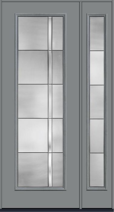 96 Axis Smooth Fiberglass Single Door,Sidelite , WBD Impact