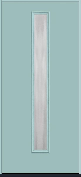 80 Chinchilla Modern Pulse Linea Centered Smooth Fiberglass Single Door , WBD Impact