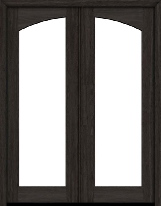 96" Mahogany Clearwater 1 Lite Double Door | HVHZ Impact