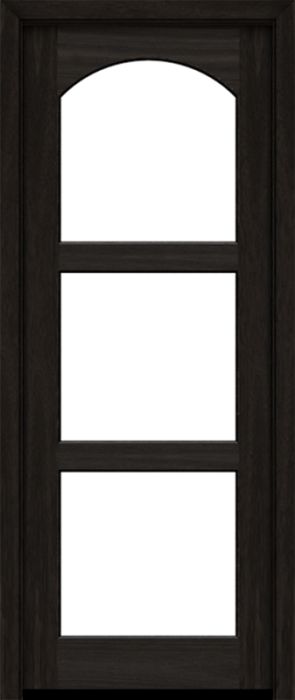 96" Mahogany Clearwater 3 Lite SDL Single Door | HVHZ Impact