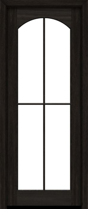 96" Mahogany Clearwater 4 Lite SDL Single Door | HVHZ Impact