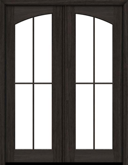96" Mahogany Clearwater 4 Lite SDL Double Door | HVHZ Impact
