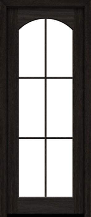 96" Mahogany Clearwater 6 Lite SDL Single Door | HVHZ Impact