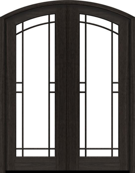 96" Mahogany Clearwater Prairie Lite SDL Double Door/Arch Top | WBD Impact