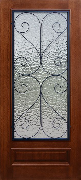 36" x 80" 3/4 Lite Salado DoorCraft Mahogany Door
