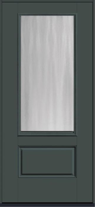 80 Chinchilla 3/4 Lite 1 Panel Smooth Fiberglass Single Door , WBD Impact