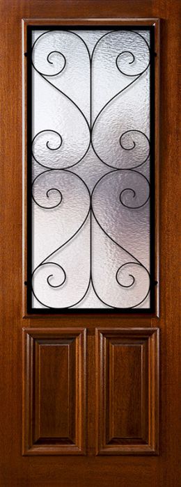 36" x 96" 2/3 Lite Salado DoorCraft Mahogany Door