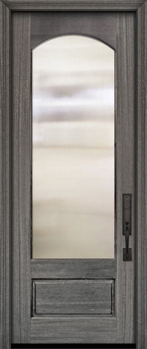 36" x 96" Arch 3/4 Lite DoorCraft Mahogany Door