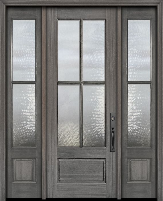 96" 3/4 Lite 4 Lite SDL DoorCraft Mahogany Door /2side
