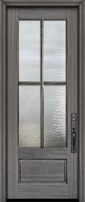 96" 3/4 Lite 4 Lite SDL DoorCraft Mahogany Door
