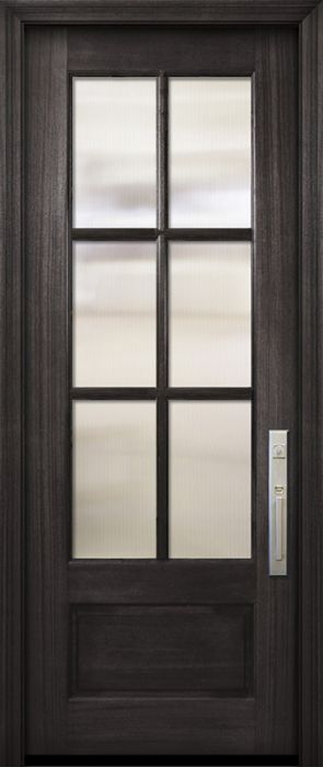 96" 3/4 Lite 6 Lite SDL DoorCraft Mahogany Door