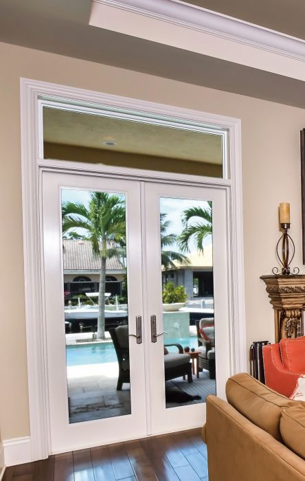 Low-e Full Lite Fiberglass Double Door