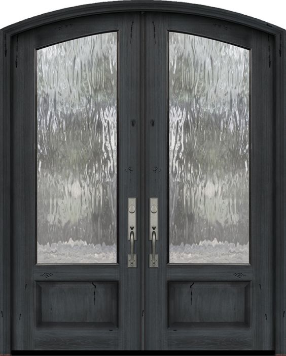 36" x 96" Double Arch Top DoorCraft Mahogany Door