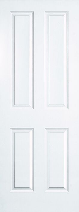 80" WG | Solid Core 4 Panel Smooth Single Door|1-3/4" Thick