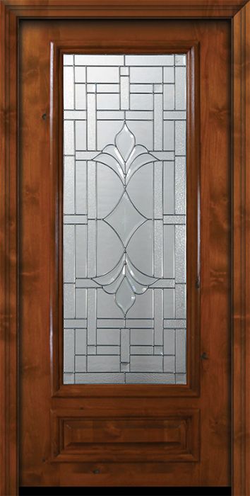 36" x 80" 3/4 Lite Marsala Alder Door