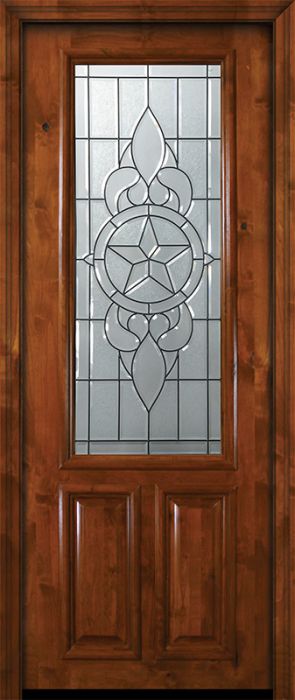 36" x 96" 2/3 Lite Brazos Alder Door