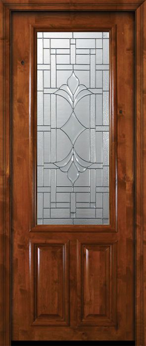 36" x 96" 2/3 Lite Marsala Alder Door