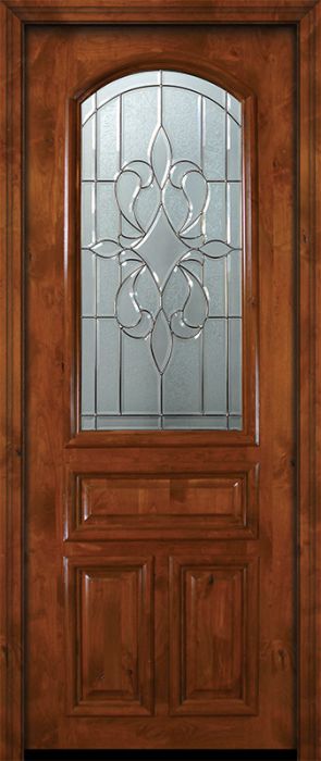 36" x 96" Arch Lite New Orleans Alder Door
