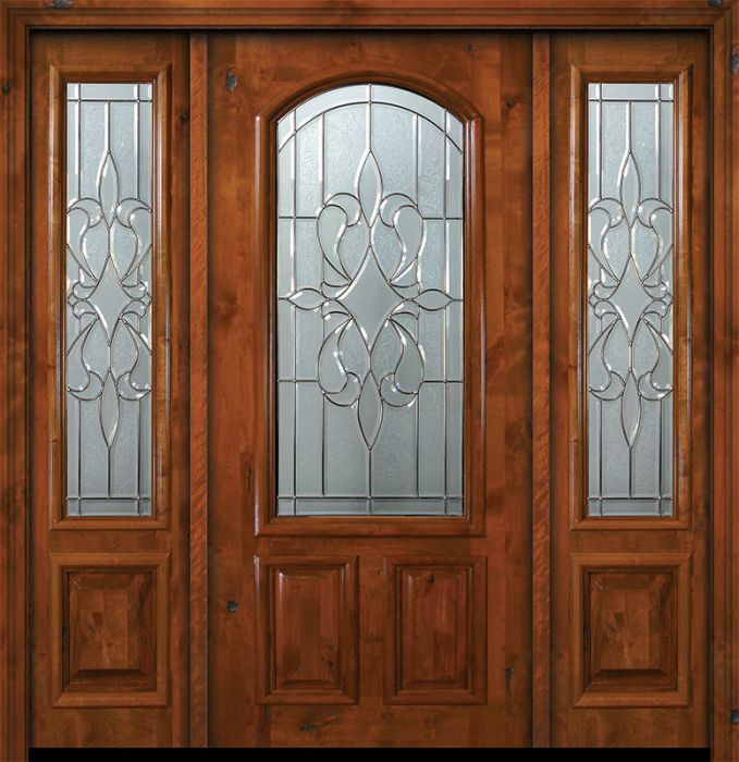 36" x 80" New Orleans Arch Lite Alder Door /2side