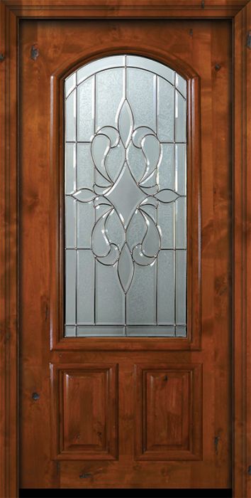 36" x 80" New Orleans Arch Lite Alder Door