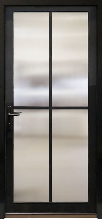80" 4 Lite SDL Contemporary Smooth NP-Series Narrow Profile Single Door