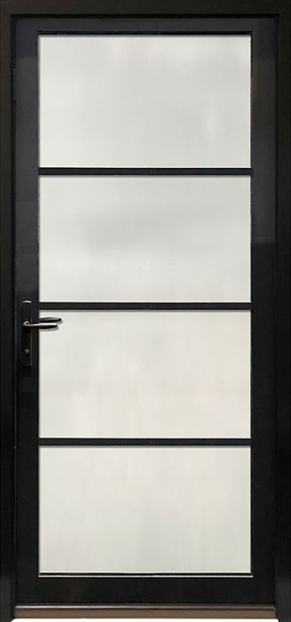 80" 4 Lite Horizontal SDL Contemporary Smooth NP-Series Narrow Profile Single Door