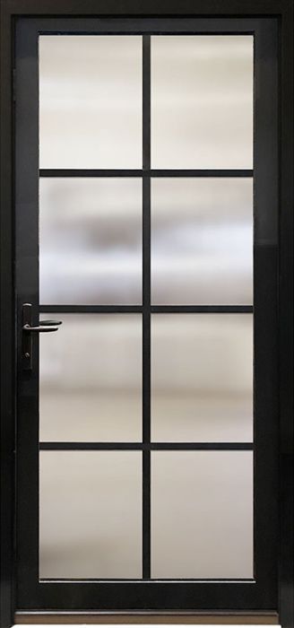 80" 8 Lite SDL Contemporary Smooth NP-Series Narrow Profile Single Door