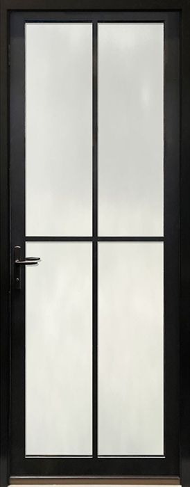 96" 4 Lite SDL Contemporary Smooth NP-Series Narrow Profile Single Door