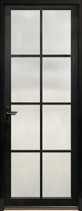 96" 8 Lite SDL Contemporary Smooth NP-Series Narrow Profile Single Door