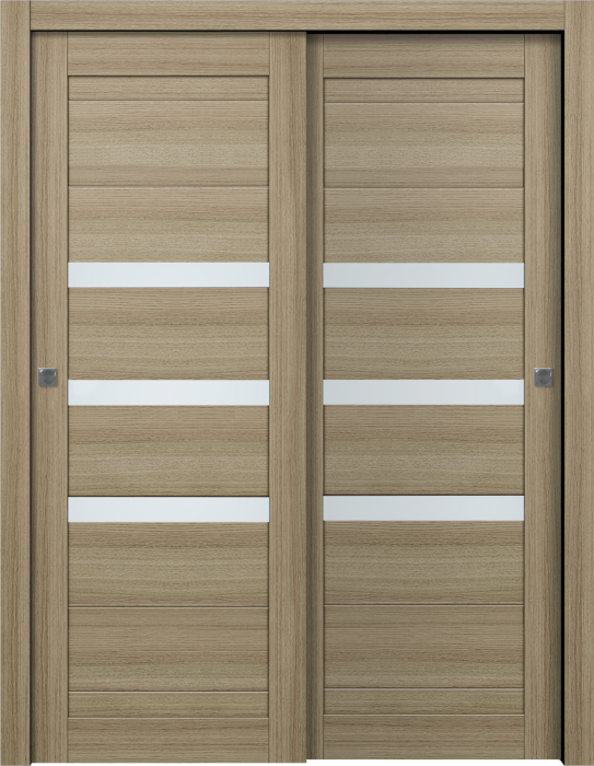 Prefinished Dora Vetro Shambor Modern Interior Bypass Door