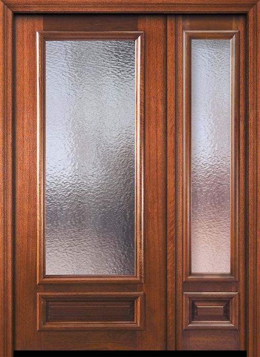 36" x 80" 3/4 Lite Portobello Mahogany Door /1side