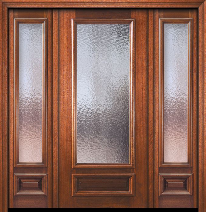 36" x 80" 3/4 Lite Portobello Mahogany Door /2side