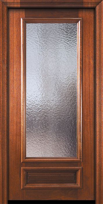 36" x 80" 3/4 Lite Portobello Mahogany Door