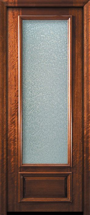 42" x 96" 3/4 Lite Portobello Mahogany Door