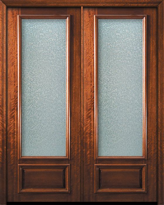 42" x 96" Double 3/4 Lite Portobello Mahogany Door