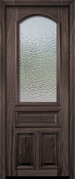36" x 96" Arch Lite Portobello Mahogany Door